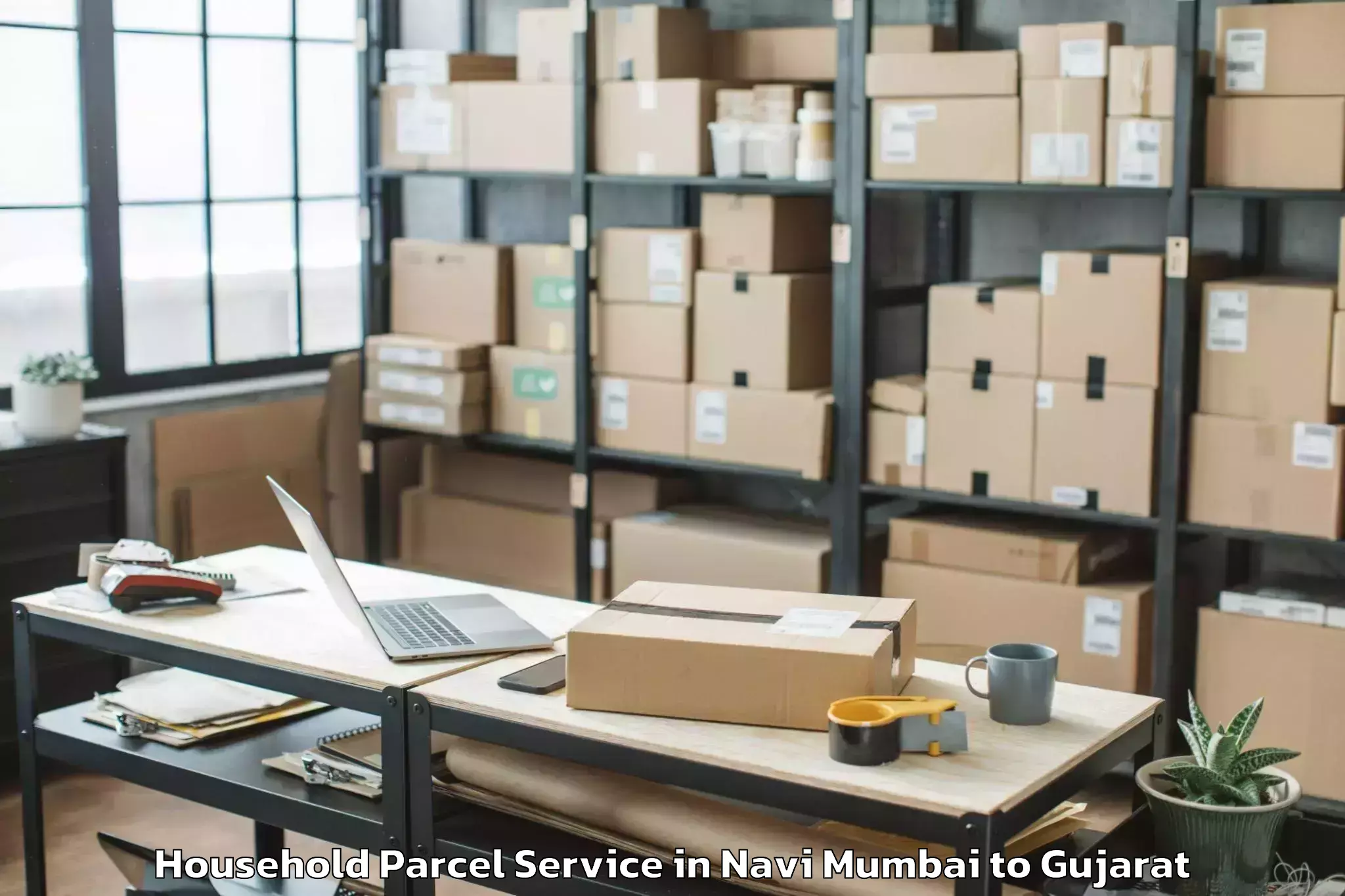 Professional Navi Mumbai to Lakhpat Household Parcel